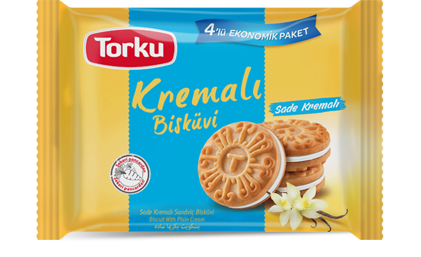 Kremali Sandwich Biscuit w/ Plain Cream (61g x 4 x 8)