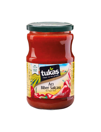 Tukas Hot Pepper Paste in Glass (1500g x 6)