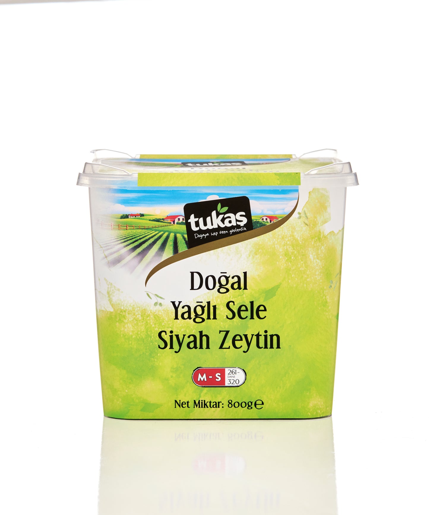 Tukas Oiled Natural Black Olives (261-320pcs) (1000g x 6)