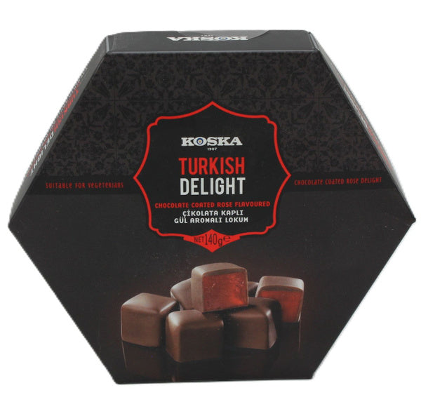 Chocolate Turkish Delight w/ Rose Aroma (140g x 12)