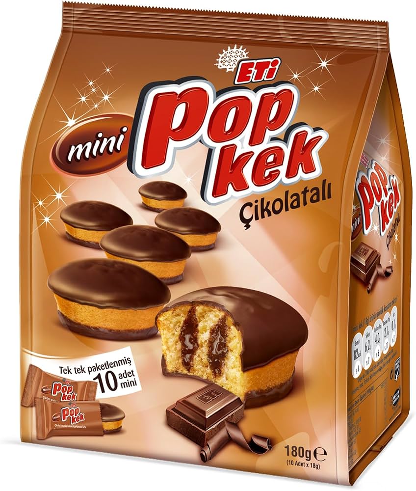 Eti Pop Kek Chocolate mini (144g x 10)
