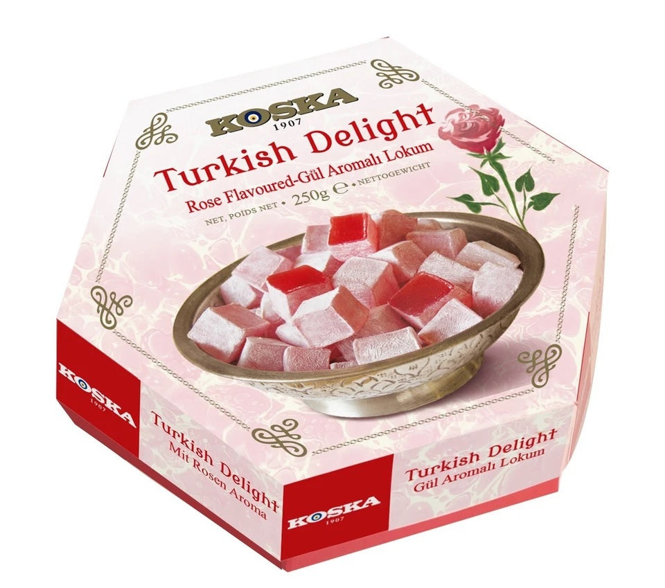 Rose Flavored Turkish Delight (250g x 12)