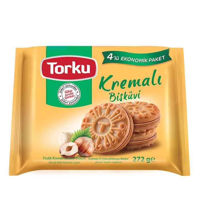 Kremali Sandwich Biscuit w/ Hazelnut Cream (61g x 4 x 8)