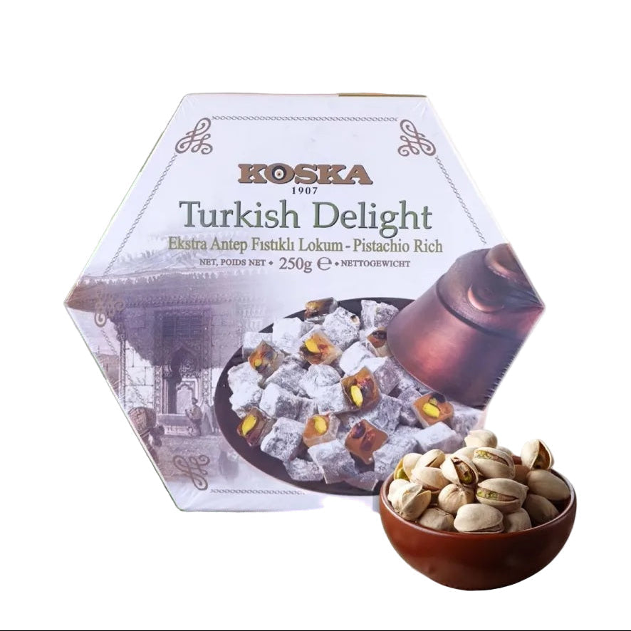 Turkish Delight w/ Extra Pistachio (250g x 12)