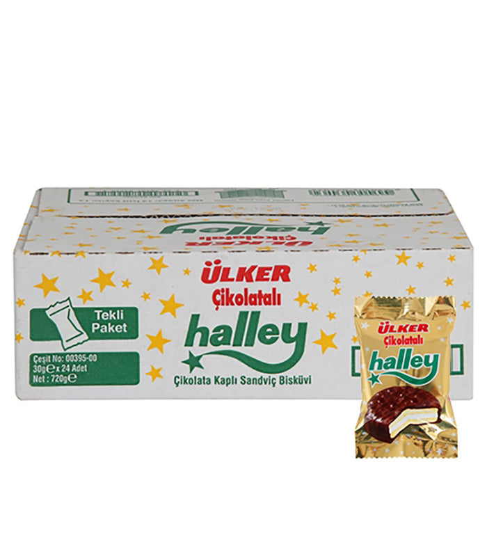 Halley Chocolate Coated Marshmallow Biscuit (30g x 24)