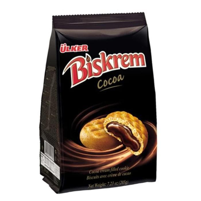 Ulker Biskrem Rolu Cocoa Biscuit (200g x 12)