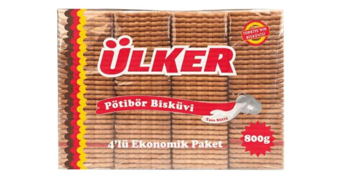 Ulker Pötibur Tea Biscuit (800g x 6)