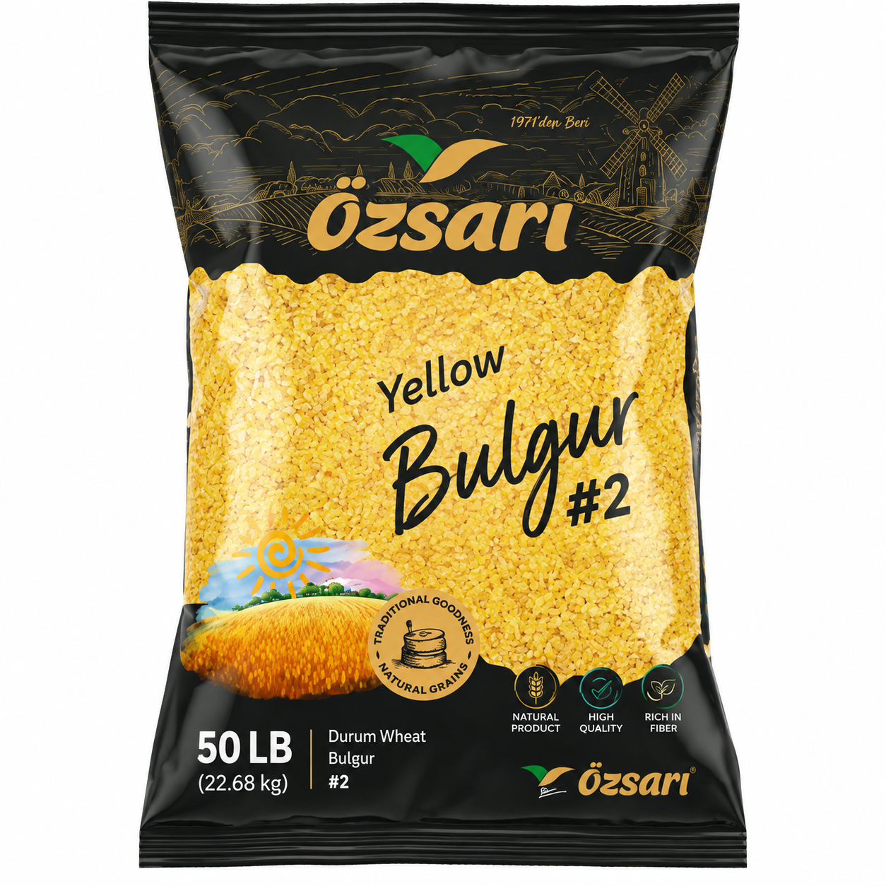 Yellow Bulgur #2 50LB