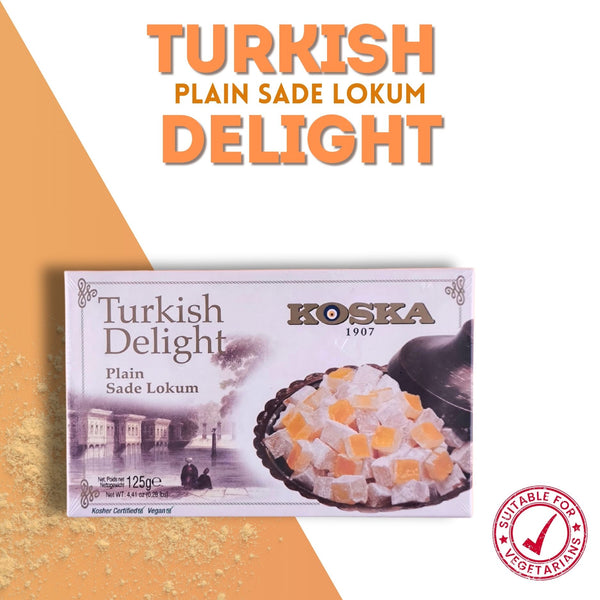 Plain Turkish Delight (125g x 24) Koska