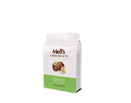 Mell's Chocolate Milk Chocolate with Pistachio-Ball 300g x 20