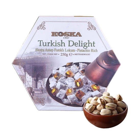 Turkish Delight w/ Extra Pistachio (250g X 12)