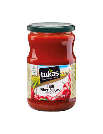 Tukas Mild Pepper Paste in Glass (720g x 12)