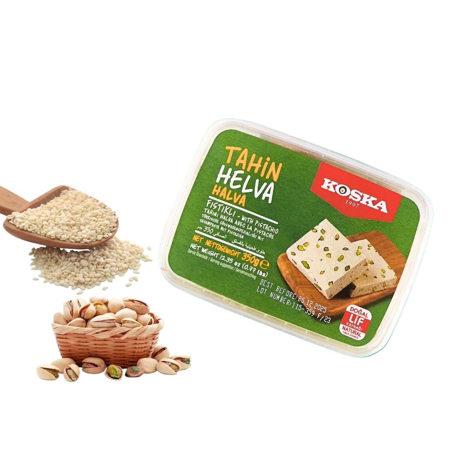 Tahin Halva w/ Pistachio (350g x 12)