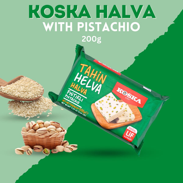 Sugar Free Halva w/ Pistachio (200g x 12) Koska