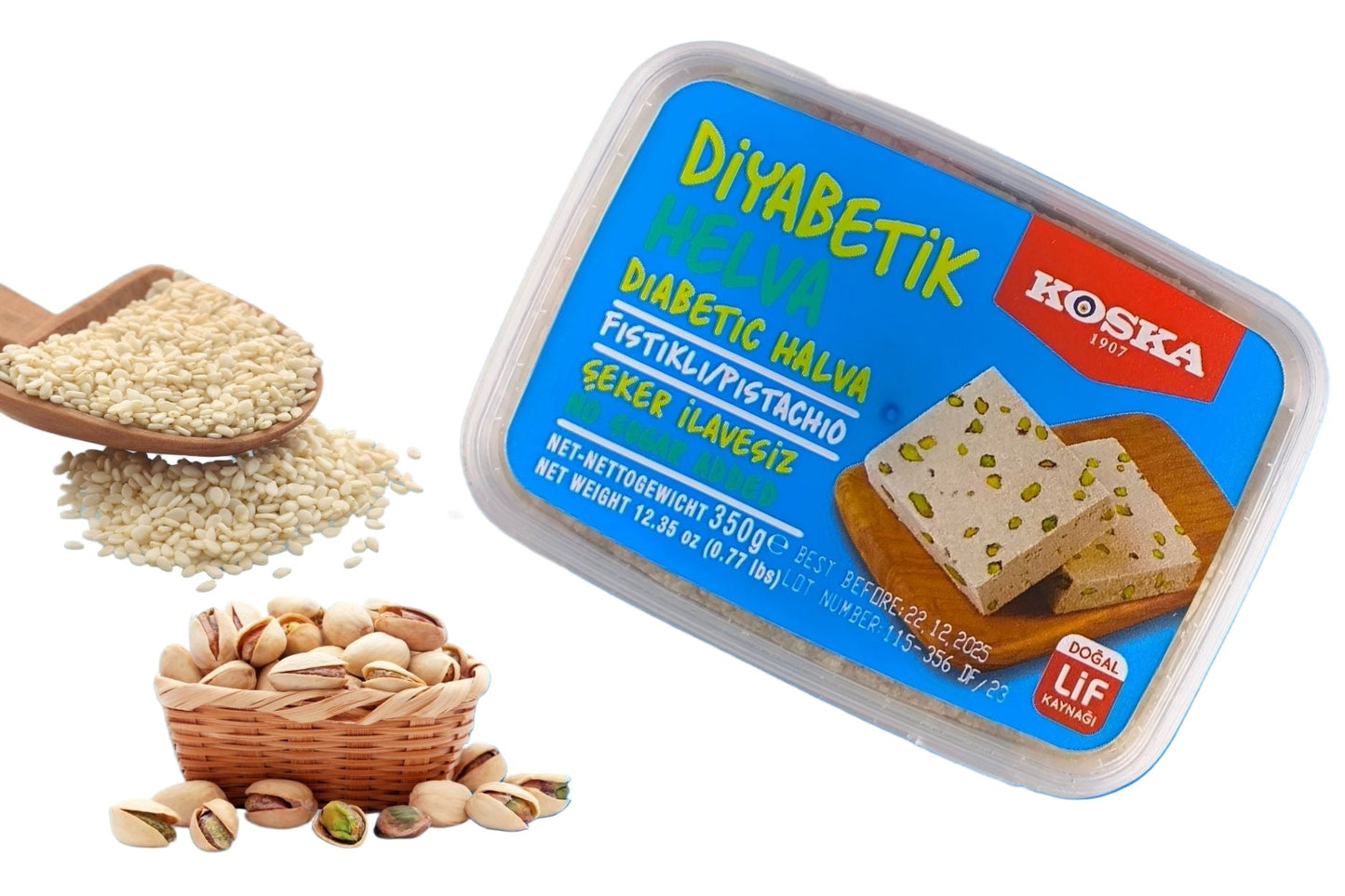 Diabetic/ Sugar Free Cocoa Halva (350g x 12)
