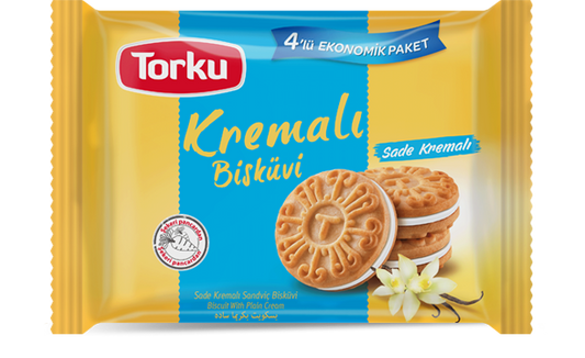 Kremali Sandwich Biscuit w/ Plain Cream (61g x 4 x 8)