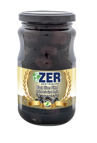 Zer Black Olives Pitted (370ML X 12)