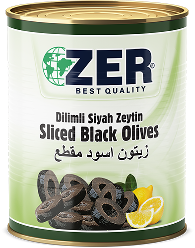 Zer Sliced Black Olives Tin (4KgX 4)