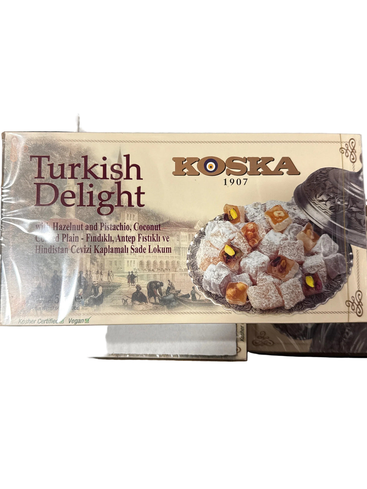 Turkish Delight w/ Hazelnut, Pistachio, Coconut coated Plain (500g x 12)