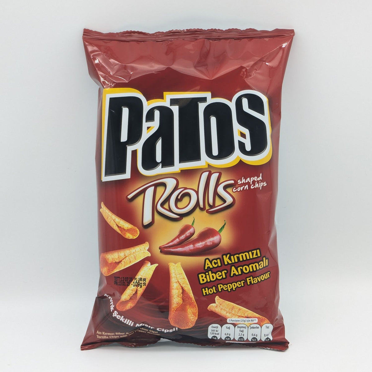 Patos Rolls Hot Spicy (109g x 24)