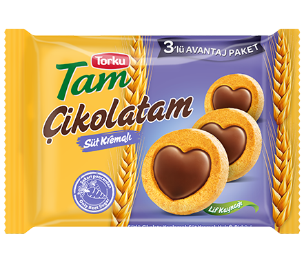 Tam Cikalatam Oat Biscuit w/ Chocolate (83g x 3 x 12)