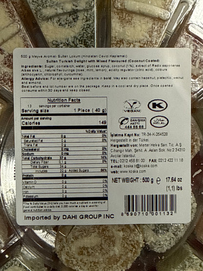 Koska Sultan Turkish Delight Fruit Aroma (500g x 12)