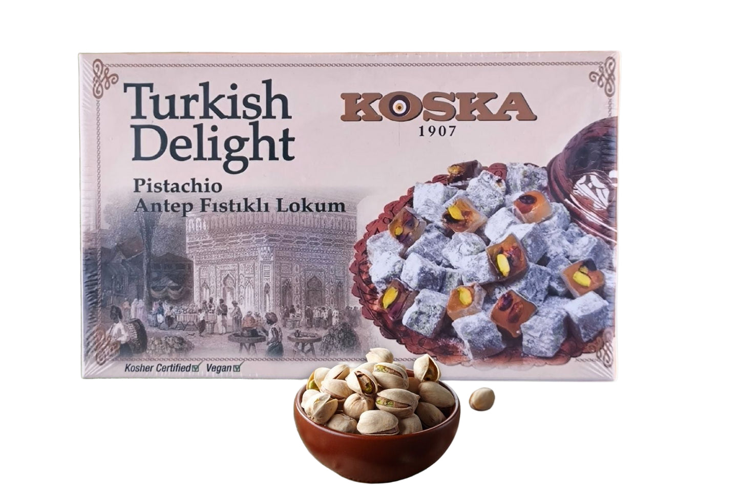 Turkish Delight w/ Pistachio (125g x 24)
