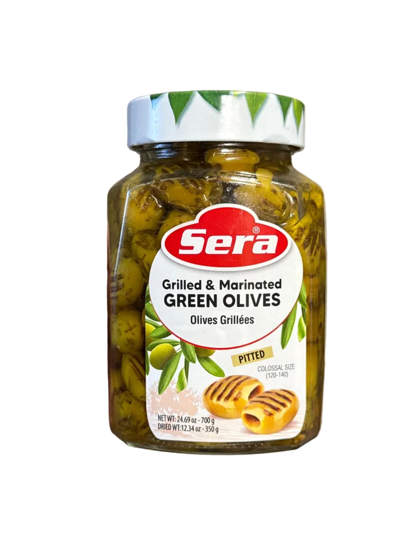 Sera Grilled & Marinated Green Olives (720ml x 12)