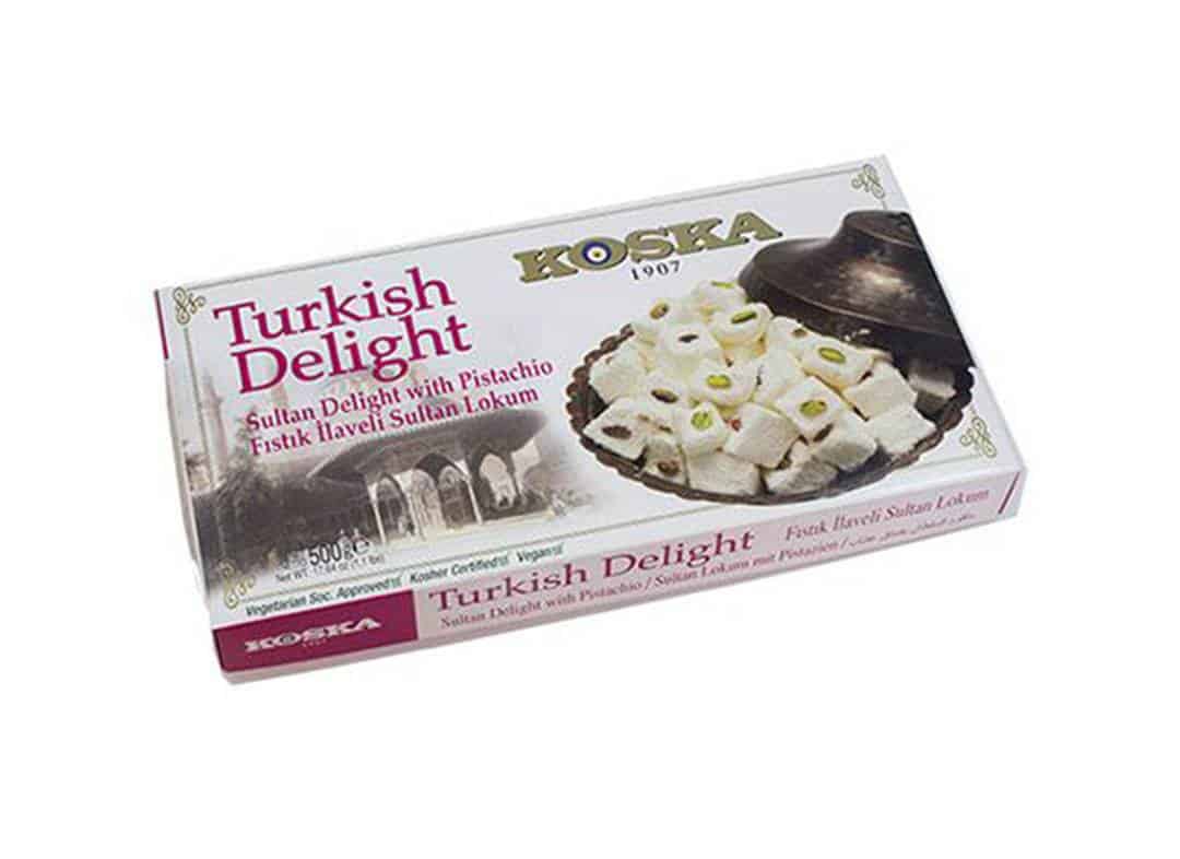 Sultan Turkish Delight w/ Pistachio (500g x 12)