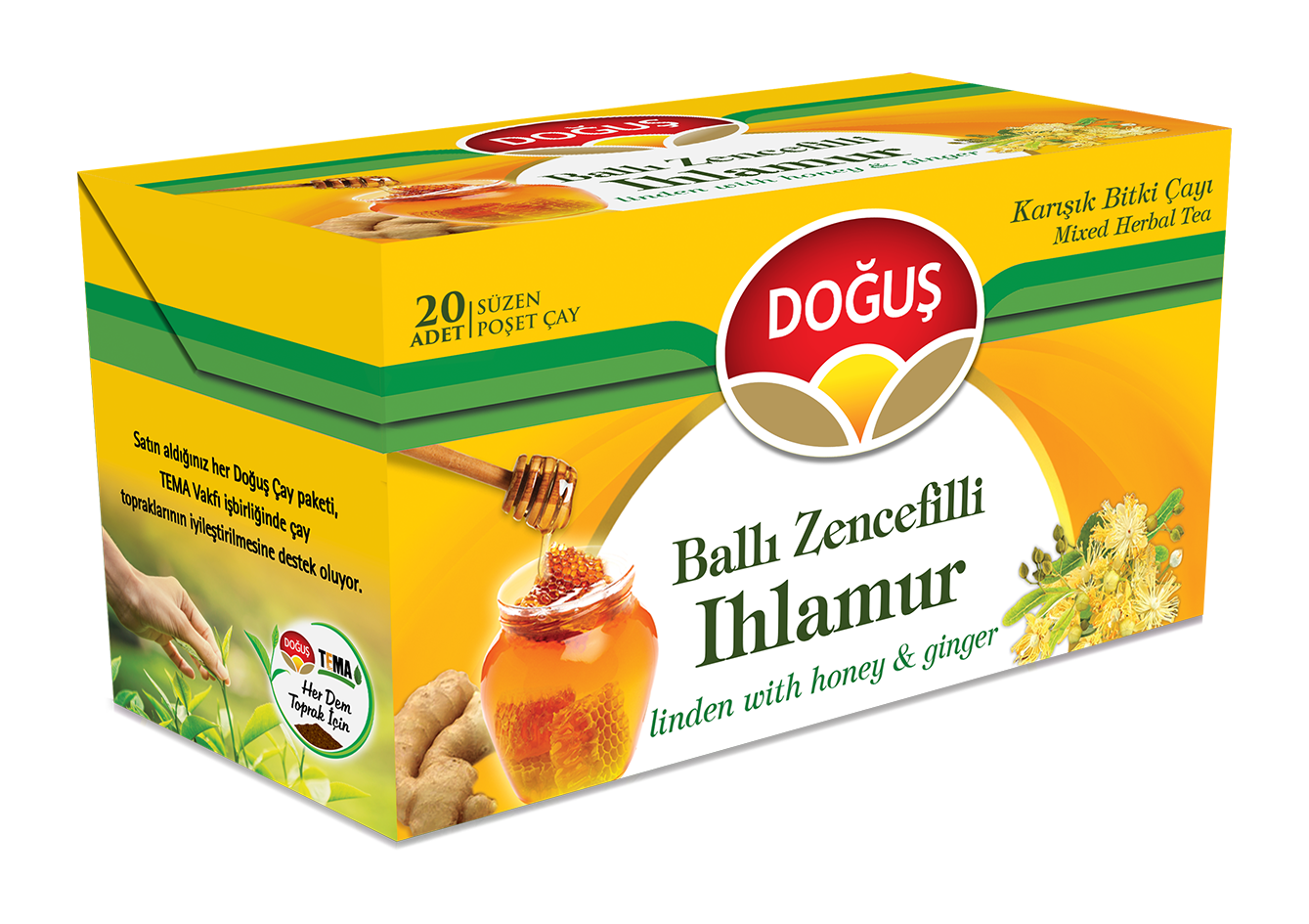 Balli Zencefilli Ihlamur Bitki Tea Bag (1.5g x 20 x 12)