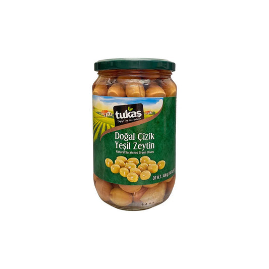 Tukas Crushed Green Olives in Glass (720g x 12)