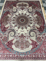 REAL SILK 3511A CREAM/RED