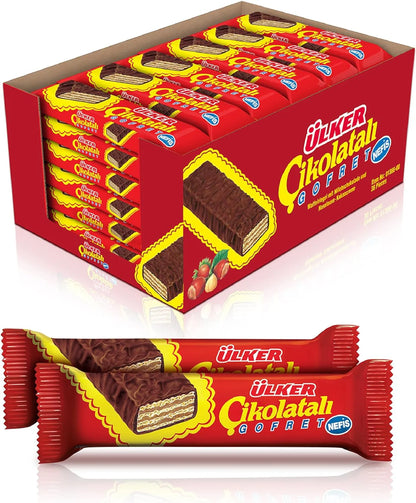 Ulker Gofret Choc. Coated Wafer (36g x 36 Pcs x 6 Boxes)