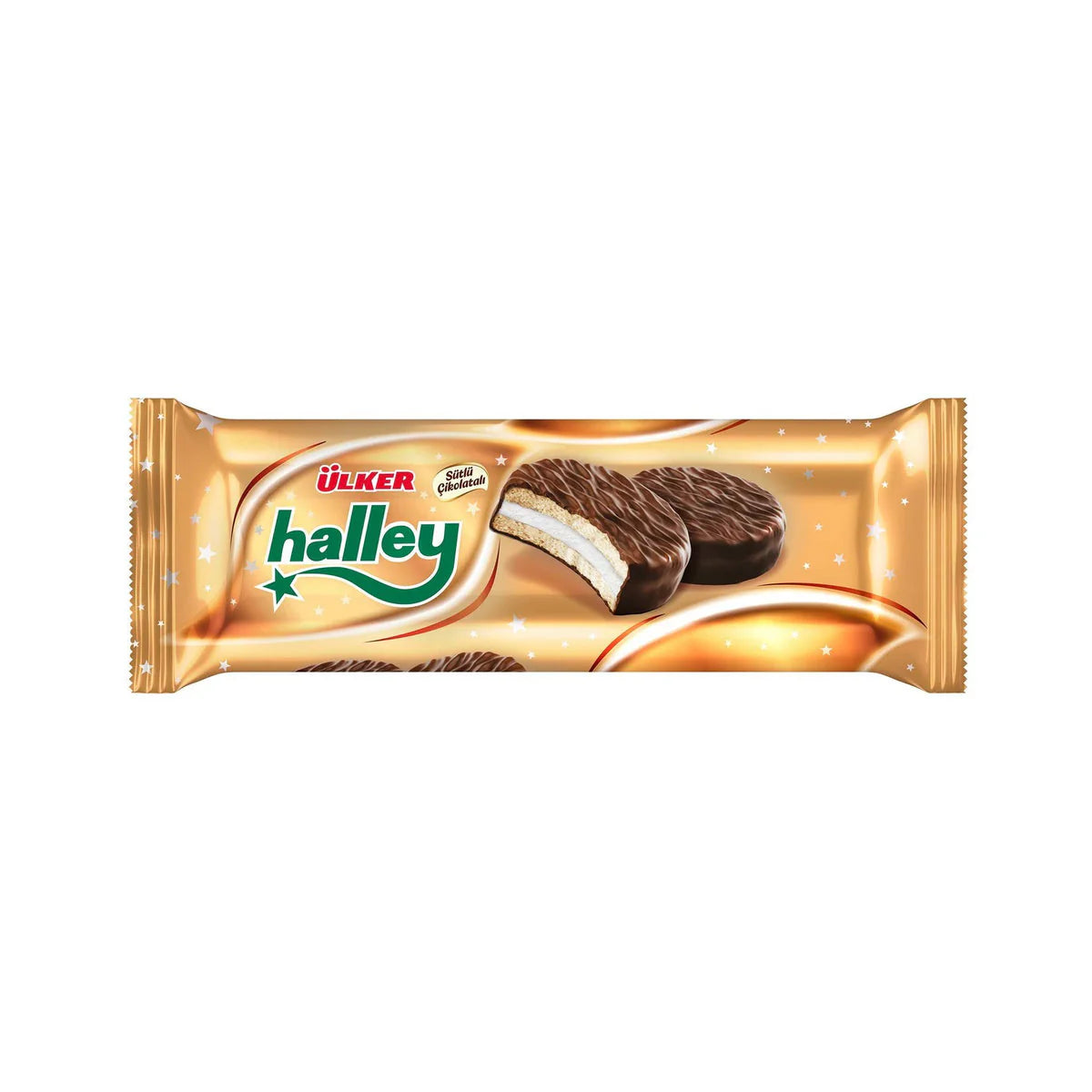 Halley, milk chocolate sandwich w marshmallow (240g x 12)