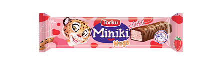 Miniki Choc. Coated Nuga Bar w/ Strawberry