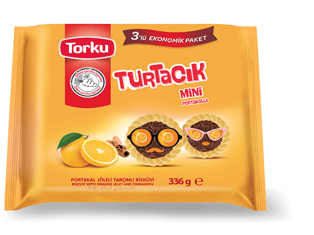 Turtacik Biscuit w/ Orange Jelly (102g x 3) x12]