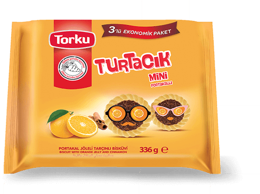 Turtacik Biscuit with Orange Jelly 400857 (102g x 3) x12]