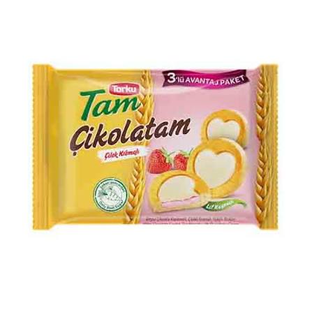Tam Cikolatam with Strawberry cream Biscuit 409932 (83g x 3) x 8)