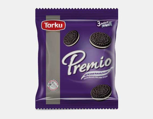 Premio cocoa Biscuits w/ Milk Cream 405742 (86g x 3)x 8]
