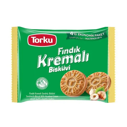 Kremali Sandwich Biscuit with Hazelnut Cream 404853 (61g x 4 x 8)