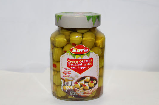 Green Olives Stuffed With Red Peppers (700ml x 12)