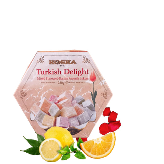 Mixed Flavoured Turkish Delight (350g x 12)