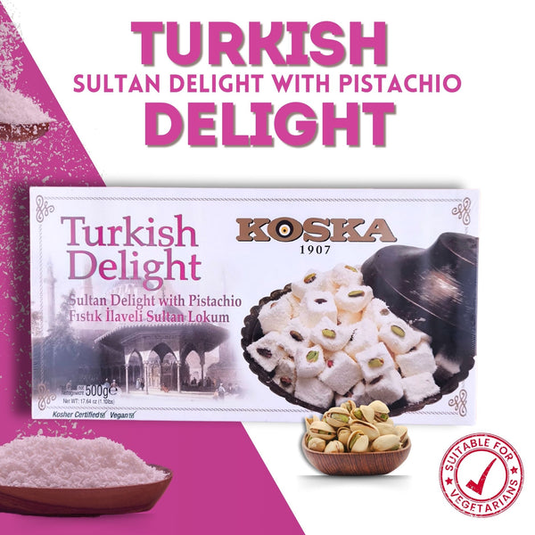 Turkish Delight w/ Hazelnut (500g x 12) Koska