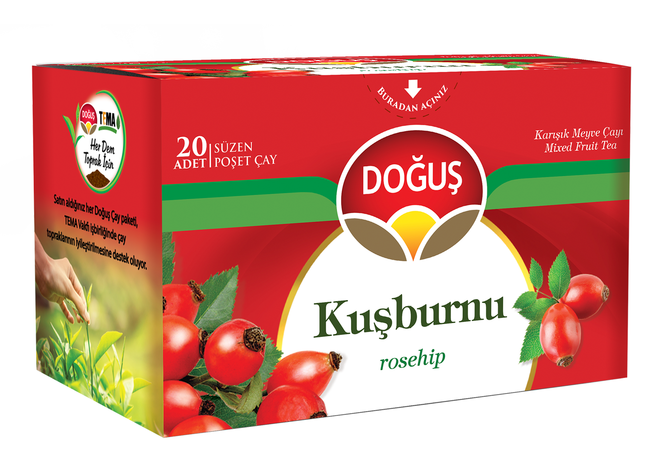 Kusburnu Meyve Tea Bag (2.5g x 20 x 12)