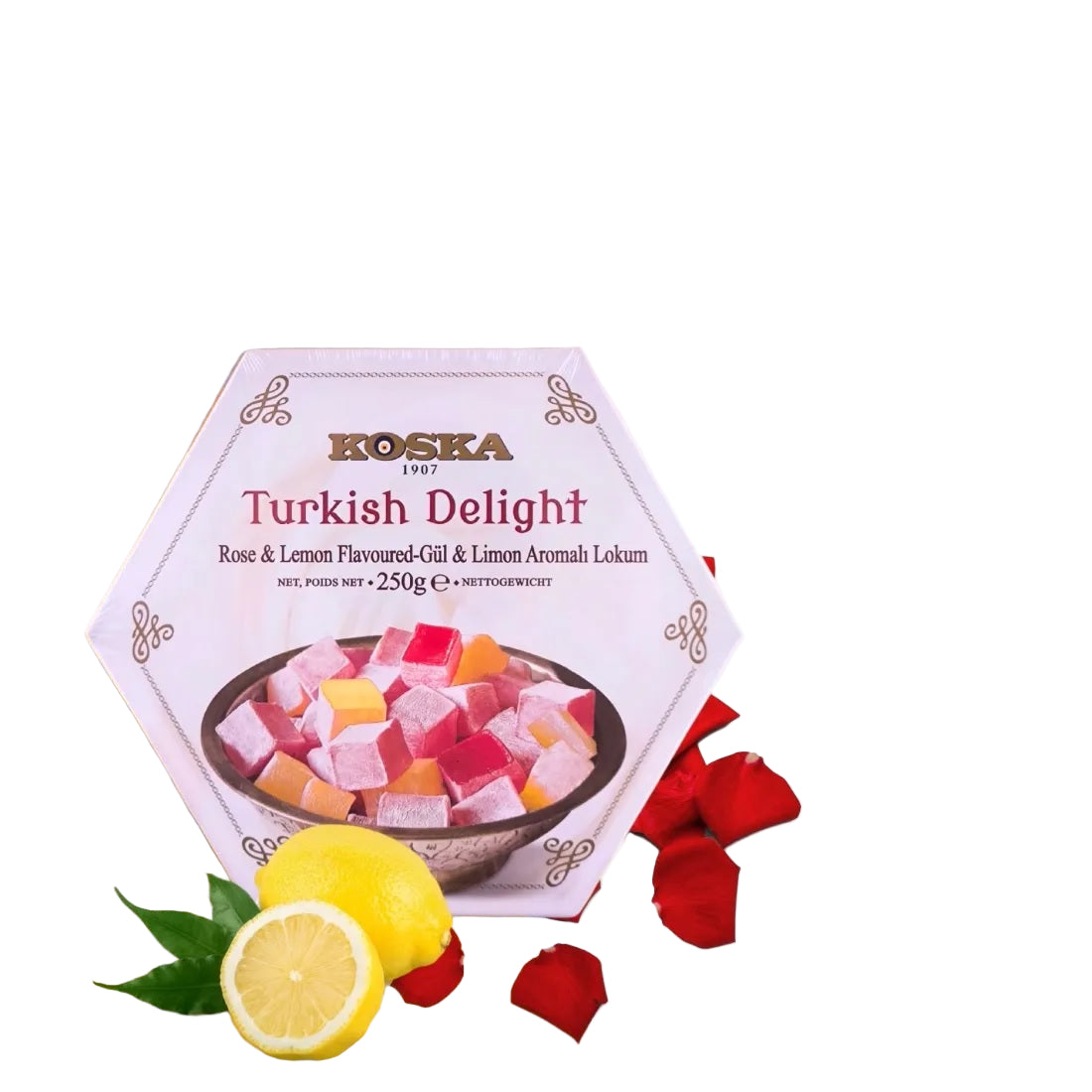 Turkish Delight w/ Rose & Lemon (250g x 12)