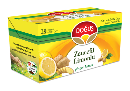 Zencefilli Limon Bitki Tea Bag (1.5g x 20 x 12)