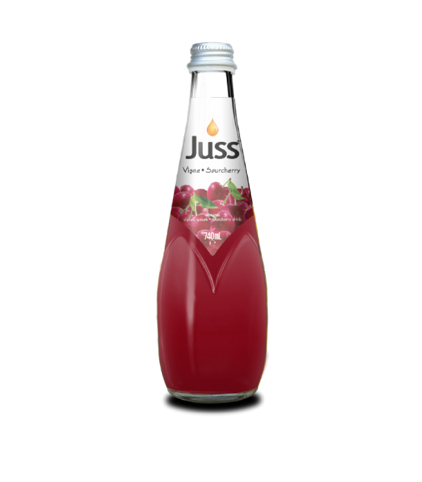 Sour-Cherry Drink Glass Bottle (740ml X 6)