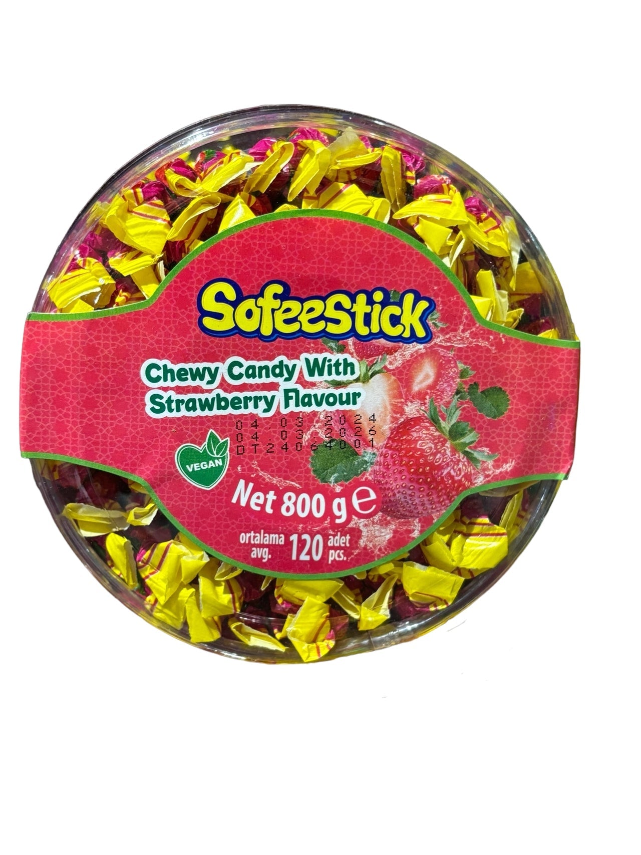Sofeestick Strawberry (800g x 8)