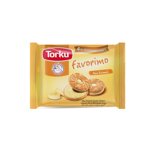 Favorimo Sandwich Biscuit w/ Banana Cream (61g x 4 x 24)