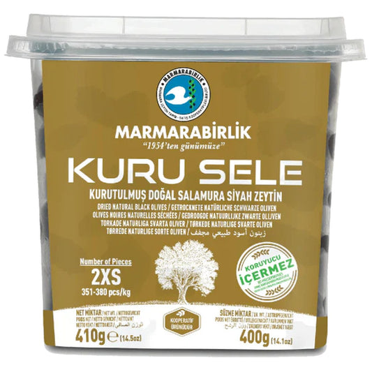 MB Kuru Sele (2XS) Black Olives (400g x 12)